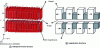 Figure 28 - Hybrid U20 inverter structure with Sm-Co magnets, installed at the Soleil synchrotron, showing magnetization directions (Credit: Benabderrahmane)
