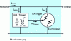 Figure 12 - Type 1+2 surge arrester consisting of a high-energy spark gap controlled by a trigger circuit (Dehn diagram).