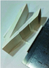 Figure 9 - Examples of microwave components produced by wire deposition: waveguide mode converter [23]