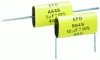 Figure 16 - Taped capacitors, sealed with resin