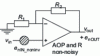 Figure 28 - Equivalent noise diagram of a non-inverting amplifier with its equivalent noise voltage source brought back to the input