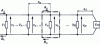 Figure 11 - Electrical equivalent diagram of a set of shunt slots on a guideway