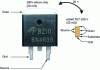 Figure 2 - Comparison of 2 200 V transistors: silicon MOSFET (BN4R35, Renesas) and GaN HEMT (EPC2215, EPC)