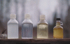 Figure 12 - From raw sap to maple nectar, each bottle corresponds to a stage in the process (courtesy of CDL Inc.).