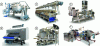 Figure 6 - Breakfast cereal equipment: A) rotary cooker; B) flaker; C) shredder; D) toaster; E) twin-screw cooker/extruder; F) co-extruder/doser/bag sealer (courtesy of Baker Perkins)