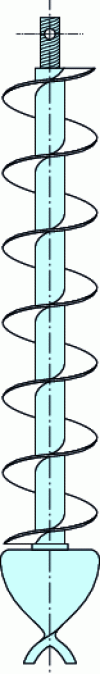 Figure 4 - Continuous auger (according to Afnor XP P 94-202 standard)