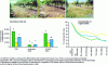 Figure 11 - Abundance of springtails and mites and decomposition of organic matter (vine leaves) in a vineyard soil in southern France (Nîmes) (modified from [13])