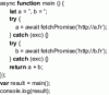 Figure 52 - Use of keywords asynchronous and await