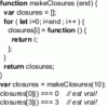 Figure 28 - Correct
definition of binding capture with ECMAScript 2015