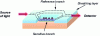 Figure 1 - Schematic diagram of a Mach-Zehnder interferometer-based sensor