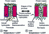 Figure 4 - Separation process diagram for a thermosensitive membrane