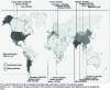 Figure 2 - World map of at-risk populations based on current bibliographic data (from)