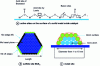Figure 1 - Schematic examples of possible active sites on the surface of a solid metal oxide catalyst (acids, bases) and of sulfide and metal sites