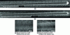 Figure 6 - 20 µm-thick nickel-boron coatings developed after a scratch test