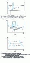 Figure 17 - Phase compositions in metastable and stable equilibrium