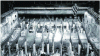 Figure 18 - Repairing an oven. Detail of the arrangement of the andirons and side rails.