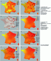 Figure 6 - Diabetes in France in 1997, by department