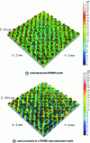 Figure 4 - Three-dimensional topographic profiles