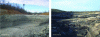 Figure 9 - Examples of clay quarries: left, Mississippi (US); right, Devon (UK) (source: Imerys)