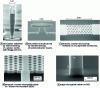 Figure 2 - Micrographs of different types of microcavities and microguides