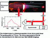 Figure 12 - Excitation of a plasmon on the surface of a gold tip using a diffraction grating on the tip body [31].