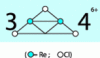 Figure 6 - Structure of (Re₃Cl₃)⁶⁺ in ReCl₃