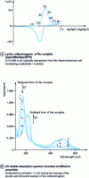Figure 6 - Voltammetry and thin-film cell absorption spectrometry (from 5)