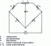 Figure 10 - Wheatstone bridge for measuring temperature differences
