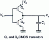 Figure 7 - Circuit with two complementary CMOS transistors