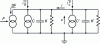 Figure 4 - Detector and load equivalent circuit for
small signals and non-stationary states,             including fluctuation
representation