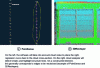 Figure 27 - Search for the best line/curve with PointSense and analyze the cloud to detect breaks and highlight structure lines.