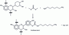 Figure 8 - Schematic representation of the reaction for the preparation of isiocyanate-free polyurethane tannins (NIPUs) obtained by reaction of hydroxyl groups of flavonoid units with dimethyl carbonate followed by reaction with hexamethylenediamine [96].