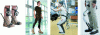 Figure 4 - From left to right: ankle exoskeleton developed by MIT MediaLab; Harvard Wyss Institute's Soft-exo; Noonee's Chairolution; Honda's Bodyweight Support Assist.