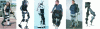 Figure 5 - From left to right: ReWalk Personal 6.0 exoskeleton from Rewalk Robotics; Ekso GT system from Ekso Bionics; HAL 3 (Hybrid Assistive Limb) from Cyberdyne; Rex exoskeleton from Rex Bionics; Atalante exoskeleton from Wandercraft; Indego system from Parker Hannifin.