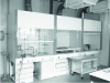 Figure 2 - Workbenches installed under extractor hoods