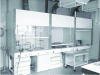 Figure 2 - Laboratory benches installed under fume hoods