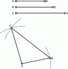 Figure 20 - Construction of a triangle with three known sides