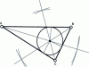 Figure 24 - Drawing the inscribed circle of triangle ABC