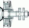 Figure 5 - Ball-and-socket joint for VEA (double-glazed) fronts