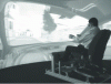 Figure 29 - Observer in front of a cylindrical screen, Renault driving simulator (Copyright Renault)