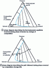Figure 20 - Diagrams of phase inversion by composition change 
