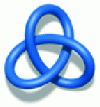 Figure 15 - A uniformly thickened trefoil knot is
homeomorphic, but not homotopic, to a torus in Euclidean space …