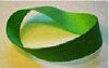 Figure 28 - Example of a compact surface with a single
face and a single boundary: the Möbius strip (from Wikipedia®)
