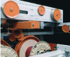 Figure 30 - Accumulator pulley for fine wires (Maillefer Extrusion document)