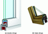 Figure 9 - Examples of PVC window profiles