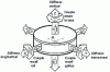 Figure 11 - Definition of the six elastic constants for the suspension of a rigid object 