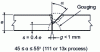 Figure 29 - Joints accessible on both sides – Parts of different widths and thicknesses: 6 ≤ e ≤ 10 mm