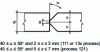 Figure 30 - Joints accessible on both sides – Parts of different widths and thicknesses: 10 ≤ e ≤ 60 mm