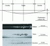 Figure 13 - Ductile-brittle transition
in brittle and semi-brittle materials in pendulum impact tests...