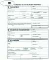 Figure 15 - Industrial waste tracking slip